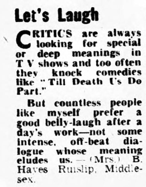 archivetvmus71's tweet image. Today's Televiewpoint postbag (23rd July 1966) leads with Weavers Green yay, Batman nay.
