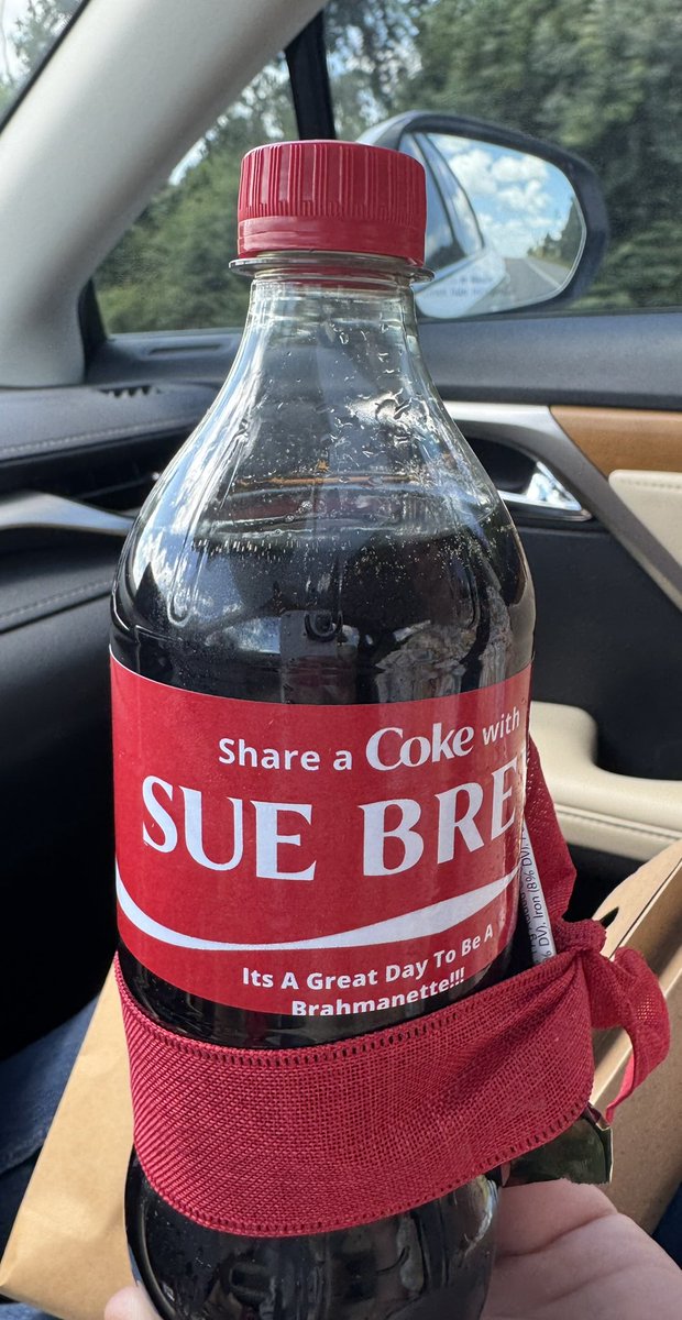 CoachBrewer9's tweet image. Finally found my name on a Coke Bottle thanks to a very special Brahmanette!!!