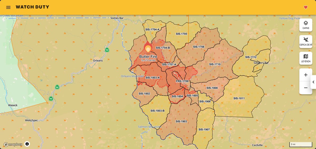 WildlandFirefig's tweet image. #ButlerFire California (norte). 7500 hectáreas.