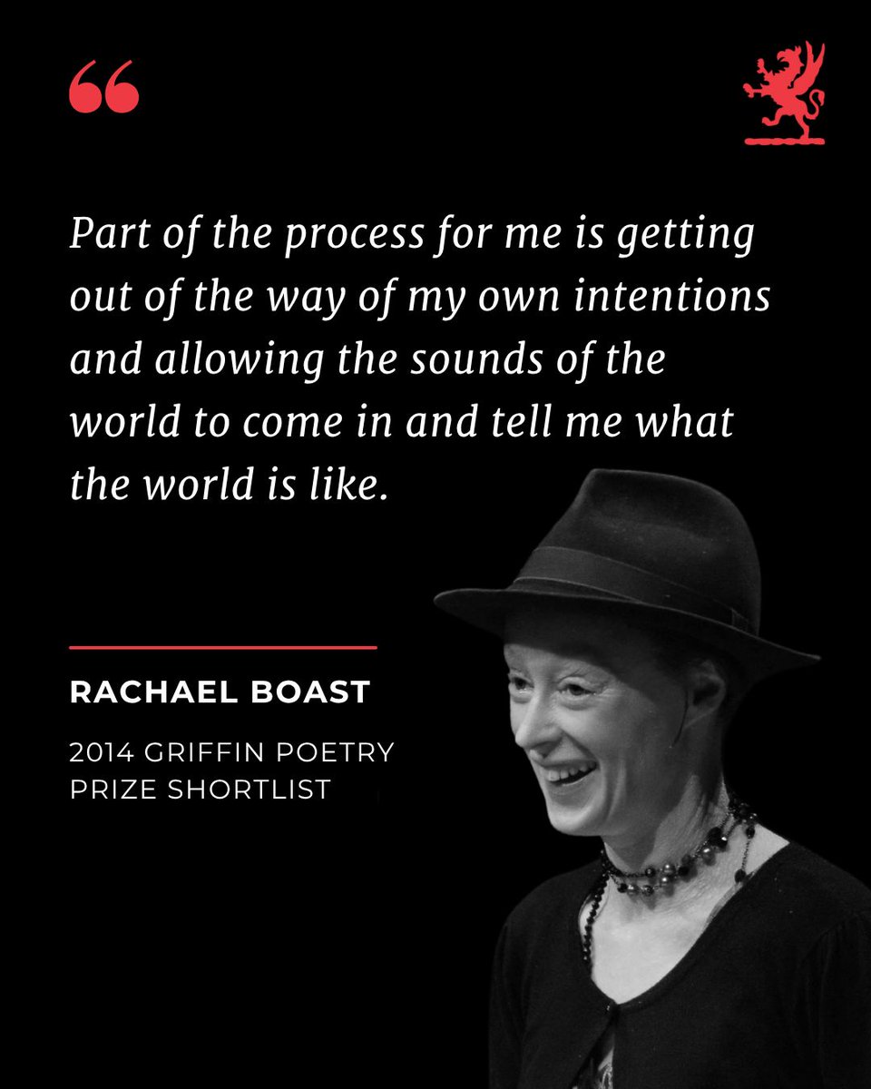 griffinpoetry's tweet image. “If we cooperate with the act of listening and with the patterns of sound, and sound patterns inherent in language, as a poet, as a practitioner, you end up saying things you didn’t know you were thinking. And if you cooperate with that way of writing, it’s not about what you…
