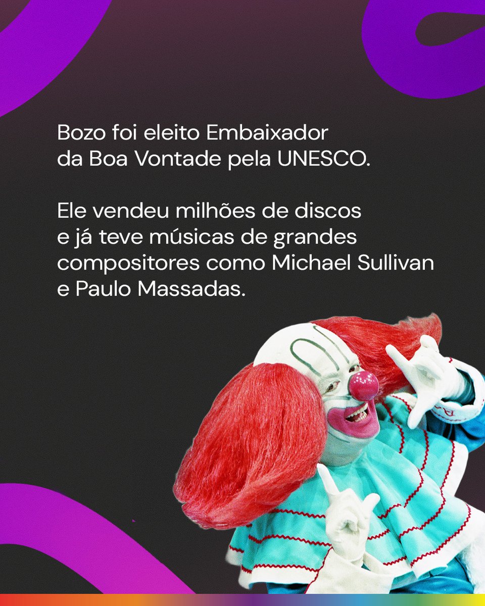 maissbtoficial's tweet image. Vamos relembrar essa época boa com o documentário: Sempre Rir!!! A história do palhaço mais famoso do mundo!
Dia 25 no SBT, às 23h15.
Dia 26 completo no +SBT.
#MaisSBT #SBT #SempreRir #Bozo