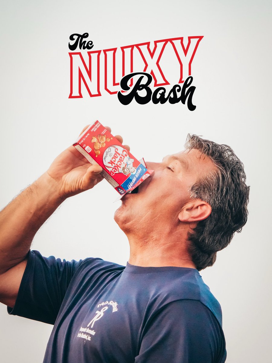 NuxhallMiracle's tweet image. We really hope he didn’t choke on the included prize…
The Nuxy Bash: Come hungry, leave happy!
#nuxhallmiracleleague #nuxybash #crackerjack