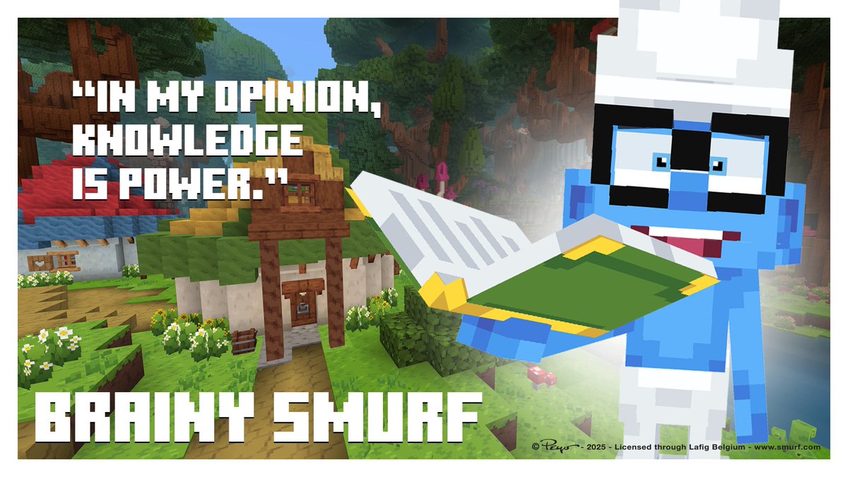 MinecraftMarket's tweet image. Step into the world of The Smurfs in Minecraft with the new Smurfs DLC!
Test your skills in a variety of mini-games, explore the Smurf Village, outsmart Gargamel, and rescue the captured Smurfs. Collect your free Smurf Hat and Smurf skin in the Dressing Room! Learn more:…