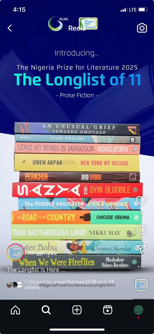 Honoured to be on this long list with these amazing writers and friends. Super pleased for Masobe Books who dominated this list. A testament to the incredible work they have been doing in publishing. #NLNGPrize