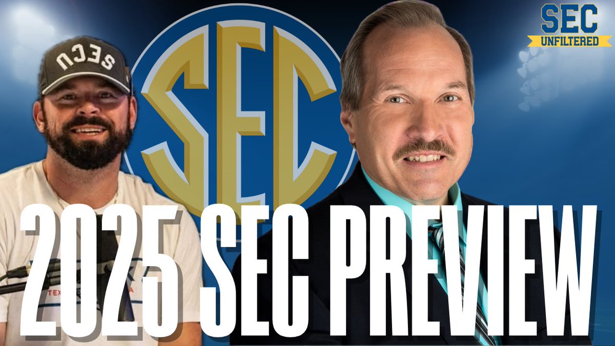 SECUnfiltered's tweet image. 🏈 2025 SEC FOOTBALL PREVIEW 🏈
@philsteele042 joins @CPhilly19 to preview the upcoming 2025 season and share his thoughts on how he believes the SEC will shake out this fall.
youtu.be/mZrKsQdlHY8?si…