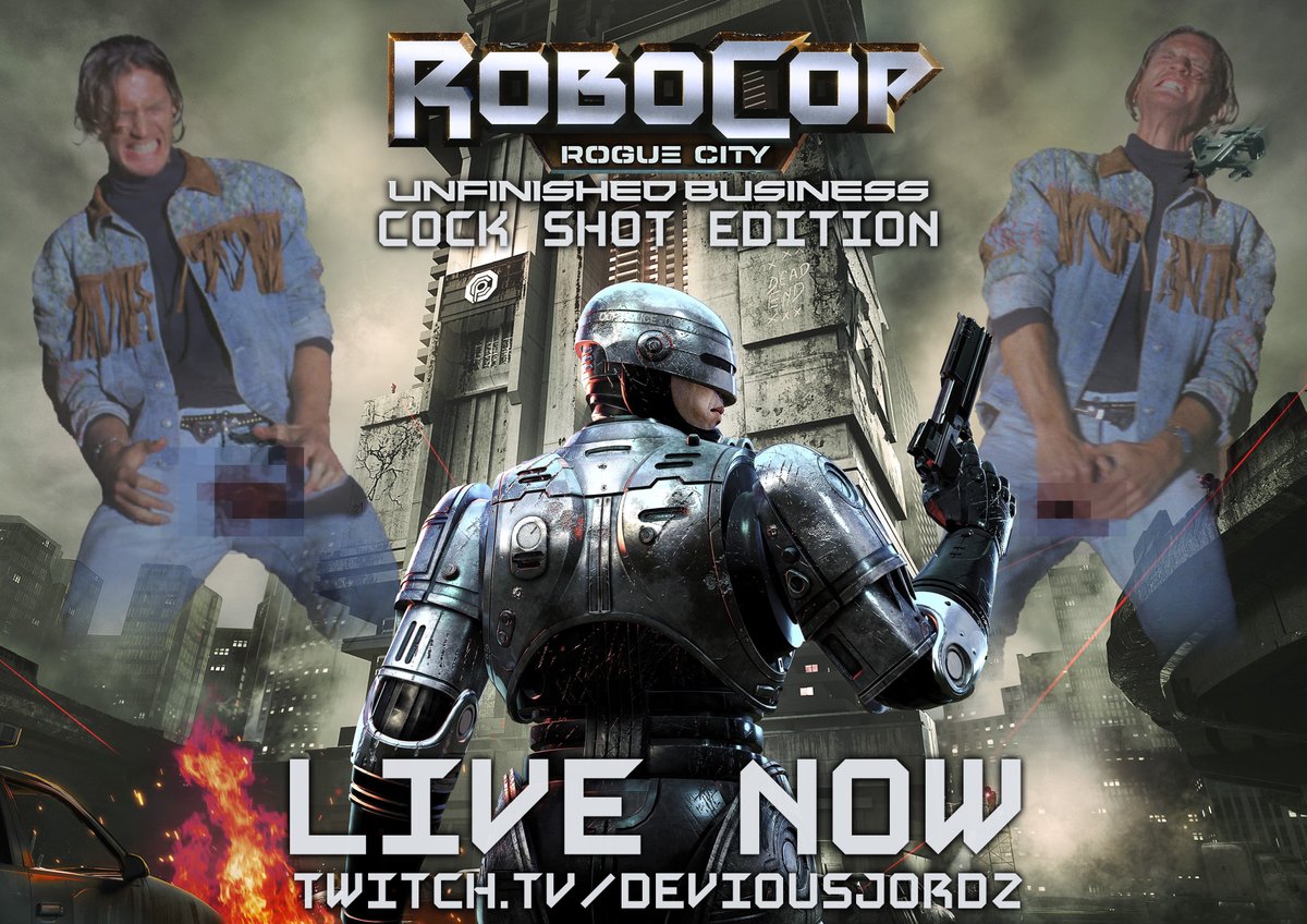 DeviousJordz's tweet photo. Now Starting: Robocop: Rogue city - Unfinished Business

Join us as we shoot off ALL the bellends!

https://t.co/DB2svIyIoz https://t.co/imCAqWA3OR