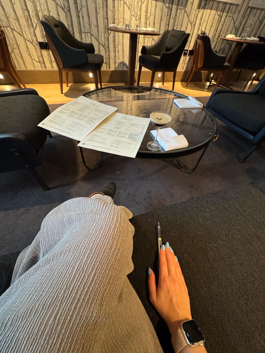 Waiting for my cuck whilst enjoying an Espresso Martini &amp; writing down all the evil torment I have in store for him... 😈