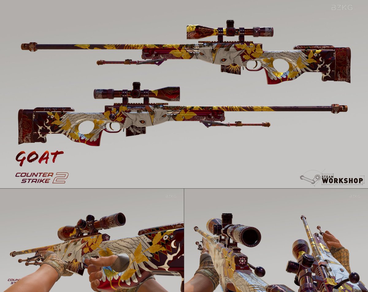 MarketCSGOcom's tweet image. 🆕 Steam Workshop submission: AWP | GOAT
Author: BZKG's Workshop
What do you think of this skin, guys? 🧐