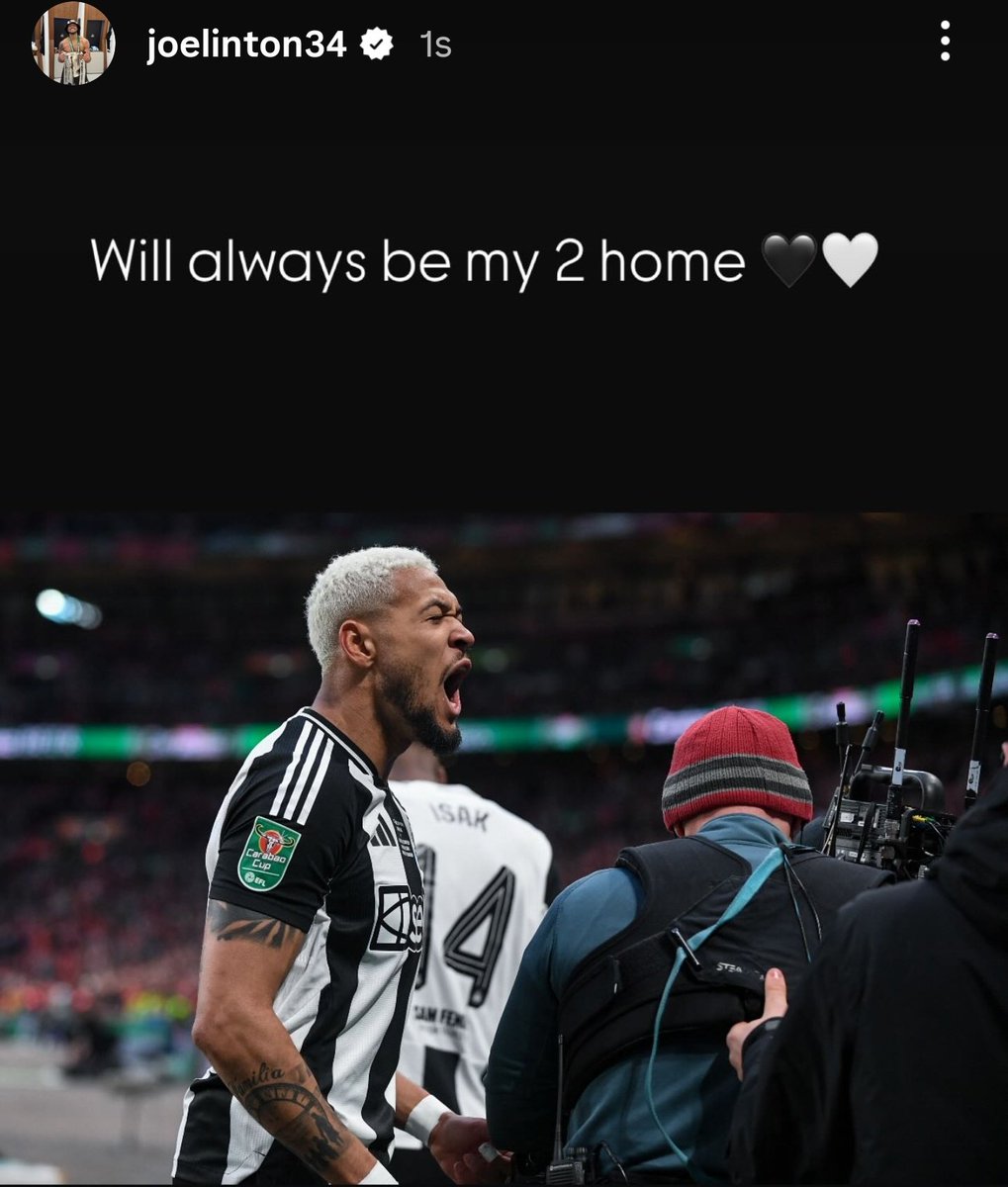 ToonMouthTyne's tweet image. 🇧🇷 7️⃣ Joelinton via Instagram:
"6 years of #NUFC"
"Will always be my 2nd home 🖤🤍"