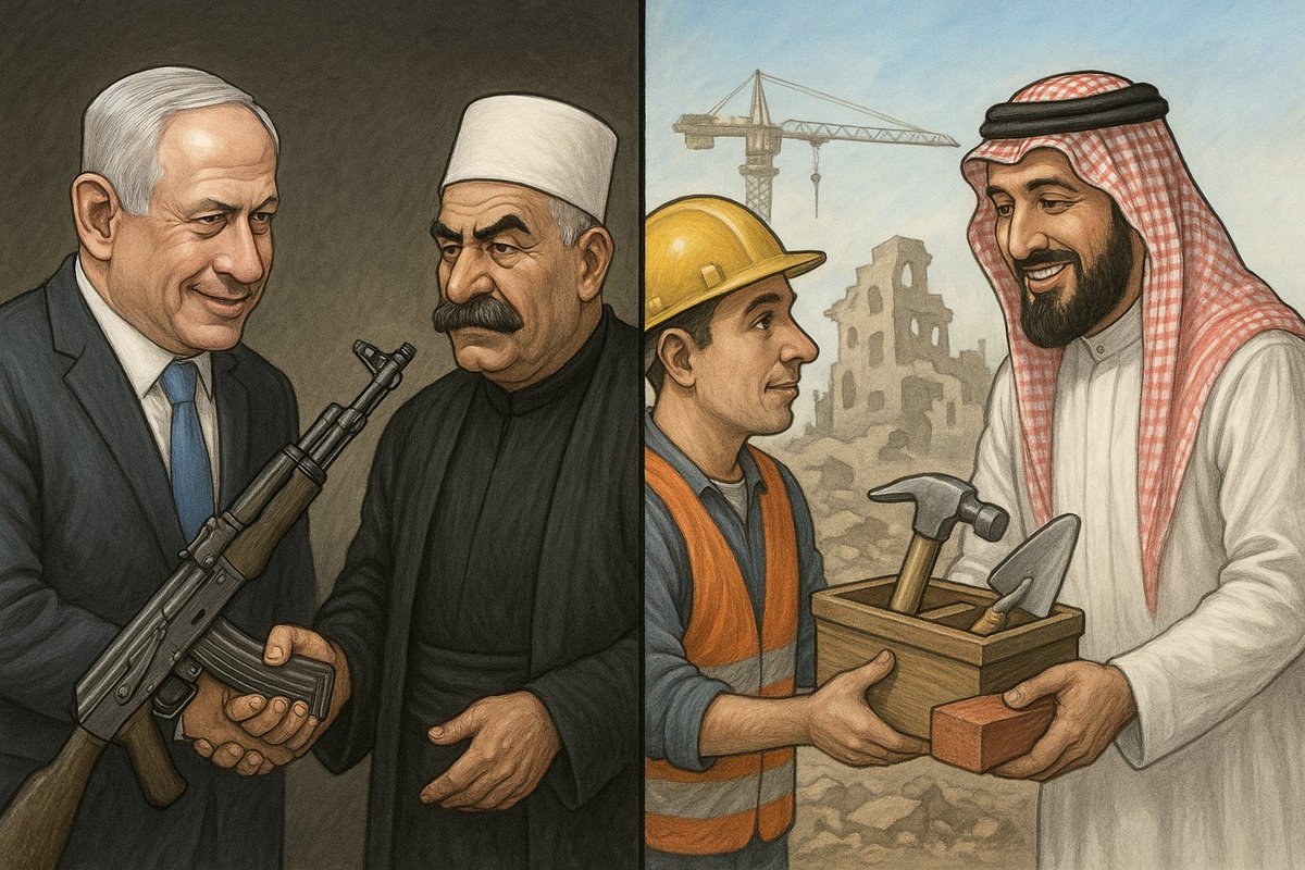 FAHD44747's tweet image. المملكة العربية السعودية 🇸🇦 تقدم لنا سلاح البناء 👷♂️ والتقدم والأزدهار..
في الوقت الذي يقدم فيه نتنياهو سلاح قتل السوريين للهجري..
سينتصر بنائنا وسيهدم أجرامكم..