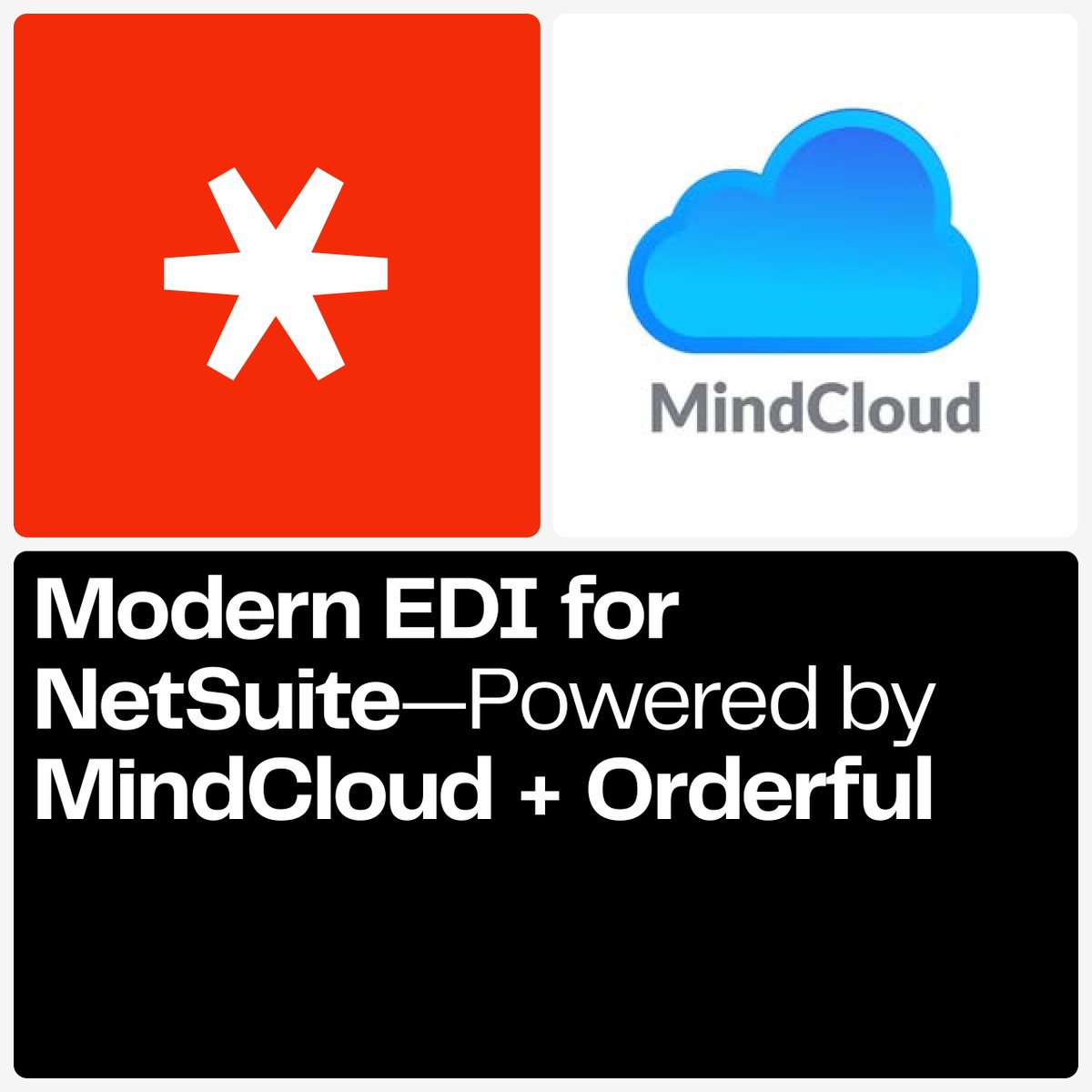orderful's tweet image. 🚨 New Partnership Alert: Orderful + MindCloud 🚨
Modern EDI for NetSuite is here—real-time syncs, flat-rate pricing, rapid onboarding, zero ERP bloat.
Streamline EDI + ecommerce in one stack.
👉 Learn more: hubs.la/Q03yzVmH0