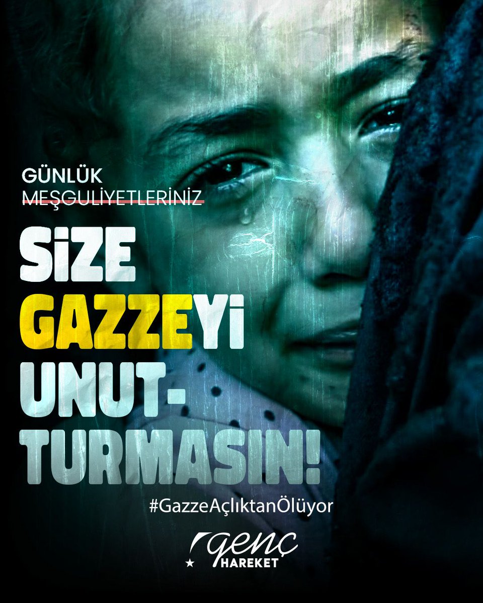 Gazze’yi yalnız bırakma!
#GazzeAçlıktanÖlüyor