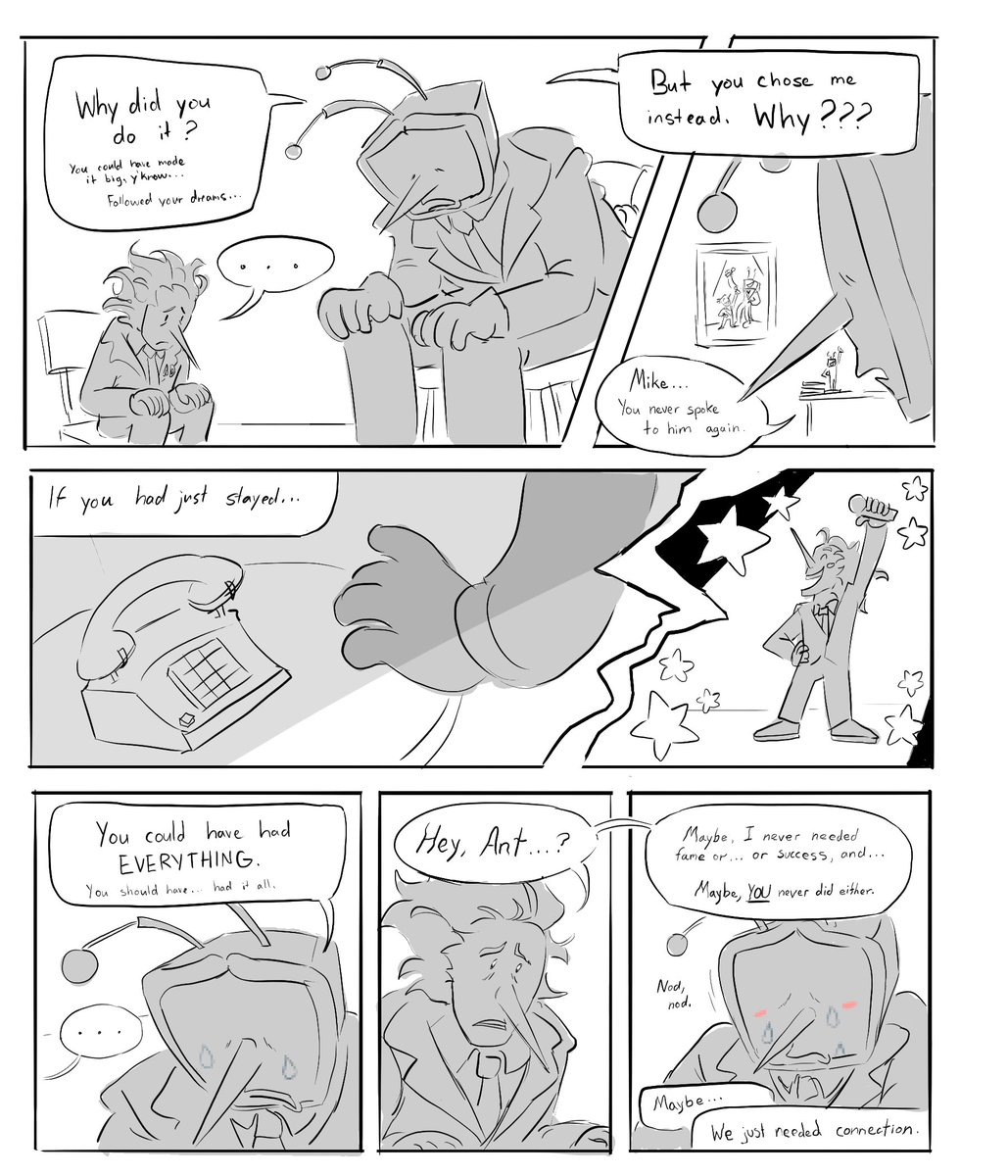 winterjart's tweet image. This did numbers on tumblr, so here. Some #spamtenna interactions in comic form... AU is by @crovusreality !