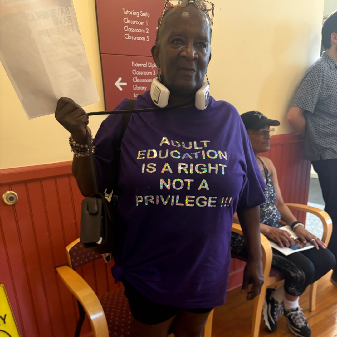 🎉 Thank you, staff and learners! Your presence at the rally made a difference! 💪🏾 To support the amazing work we do here at SBLC click the link: ow.ly/hE1q50Wuepl #SaveSBLC #AdultEdMatters #BaltimoreStrong