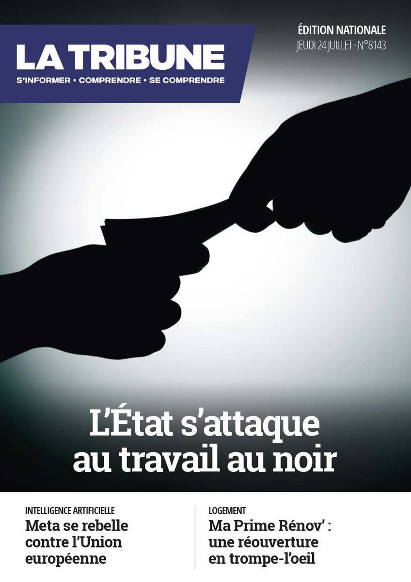 Cesarmand's tweet image. La Une de @LaTribune