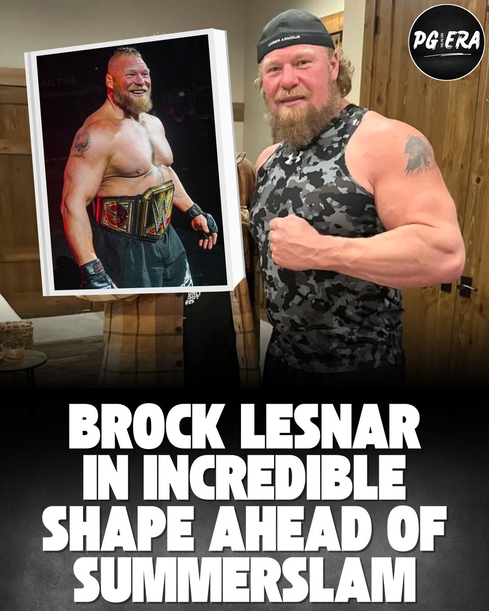 thepgeraa's tweet image. Is Brock Lesnar gearing up for a WWE comeback amid WWE's constant hints?