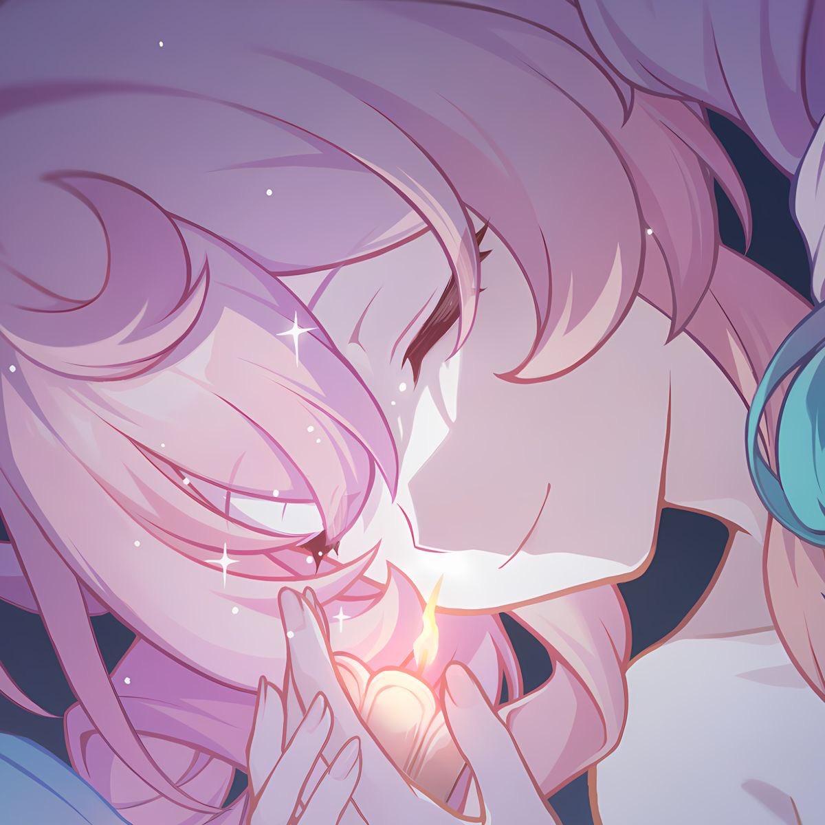 VENTIlMPACT's tweet image. hyacine's eidolon art is so pretty I'm obsessed with it