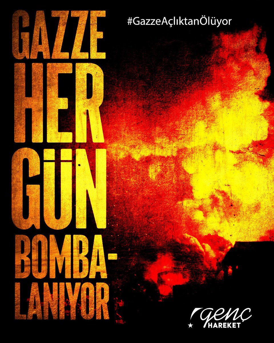 Gazze her gün bombalanıyor
#GazzeAçlıktanÖlüyor