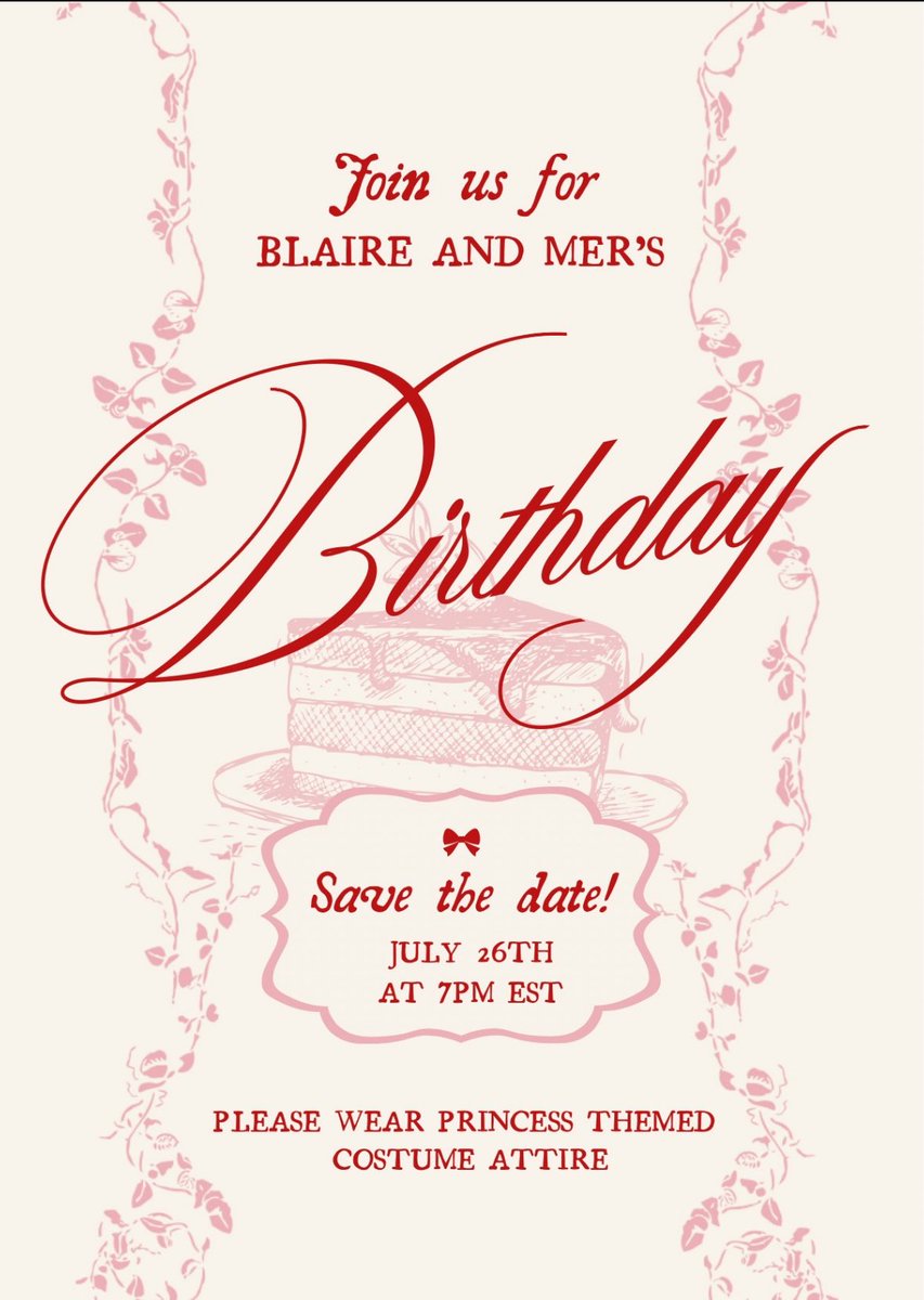 me and mer are hosting our birthday bash this saturday! use #mbturn20 and rsvp below 🤗🤗