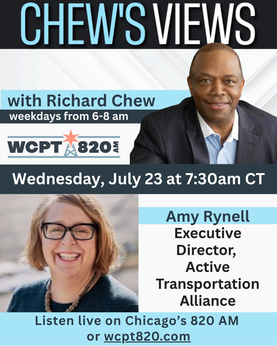 "We need action now," ATA Exec. Director Amy Rynell said on WCPT 820 AM this morning. "The transit agencies are now having to plan for cuts... about a 40 percent service cut." Listen to the entire interview: omny.fm/shows/chewsvie…