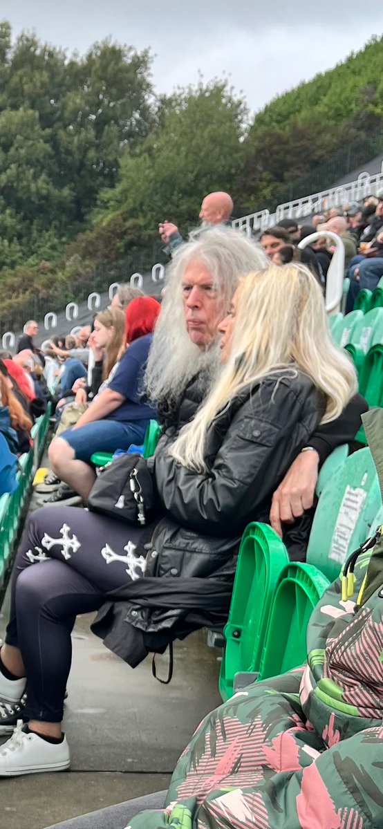 JamesAHogg2's tweet image. Just spotted David St Hubins (the patron saint of quality footwear) at the @judaspriest show at @ScarboroughOAT 🤘