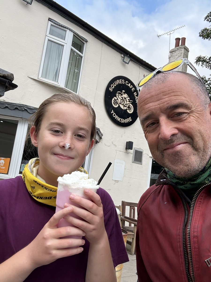 Little ride out with my boy this evening. <a href="/squirescafe/">Squires Cafe</a>