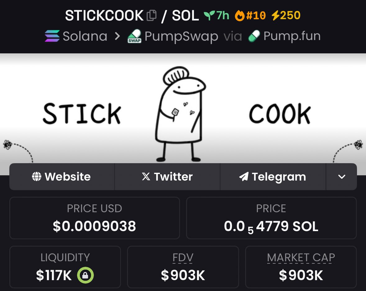 Smile_journal_x's tweet photo. I gave my members #STICKCOOK at $82K mcap
💹From $82K >> $903🔥(11x 🚀)
Send a direct message to join my TG for more calls🔥🚀
$sol #reality #aniplus $dnut #dumbmoney #stickcook $trust #unicoin $bozo $equity $moby $money $trash $bendog $poop $opti $amz https://t.co/munMabWAVV