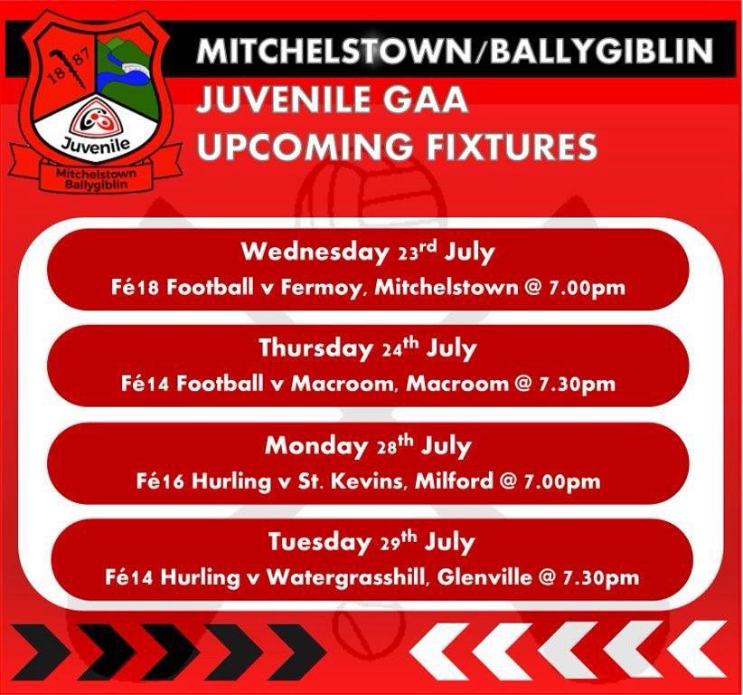 Mitchelstown Ballygiblin Juvenile Club (@mbjc_gaa) on Twitter photo 