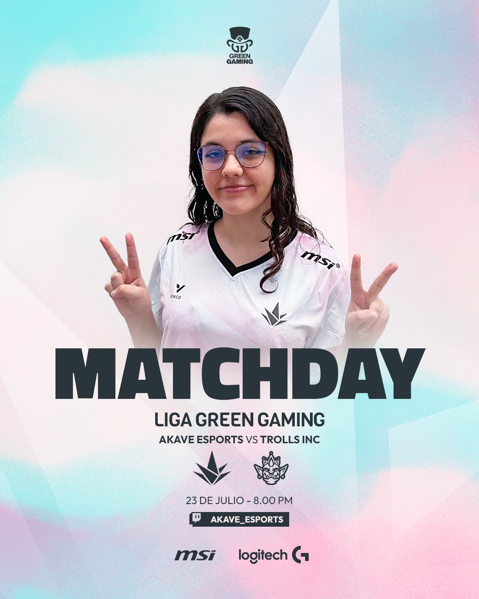 Akave Esports (@akaveesports) on Twitter photo 🎉 ¡También hoy tenemos Match Day! Regresamos a la actividad en la <a href="/LigaGreenFem/">Green Gaming 🌺</a>.
🎯 <a href="/Trolls__Inc/">Trolls Inc</a>
🕗 8:00 PM 🇲🇽
📺 TTV/greengaming_tv
#PuroAKV 🩵 🎉 ¡También hoy tenemos Match Day! Regresamos a la actividad en la <a href="/LigaGreenFem/">Green Gaming 🌺</a>.
🎯 <a href="/Trolls__Inc/">Trolls Inc</a>
🕗 8:00 PM 🇲🇽
📺 TTV/greengaming_tv
#PuroAKV 🩵