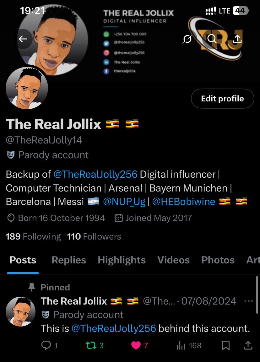 TheRealJolly256's tweet image. Ow far with ur back up account. Am following all of u on my back up account @TheRealJolly14 now