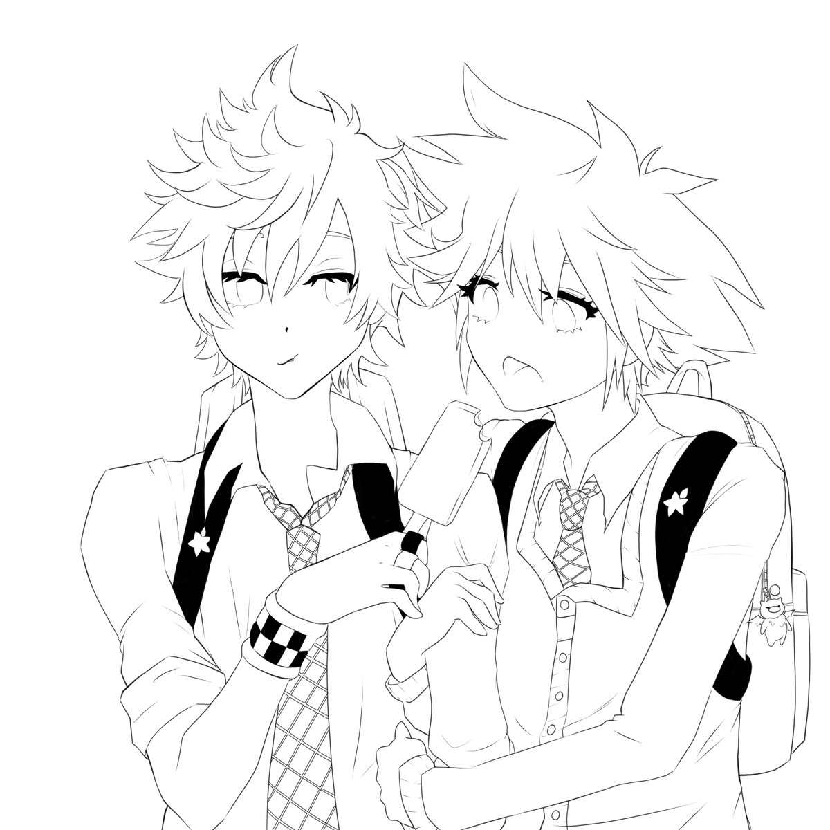 froschberry's tweet photo. Finally got a bit distraction today lining my lovely OTP from Kingdom Hearts~ We surely need KH4 News soon, my nerdy brain is low on input~ キングダムハーツ https://t.co/9hWJYKRbCP