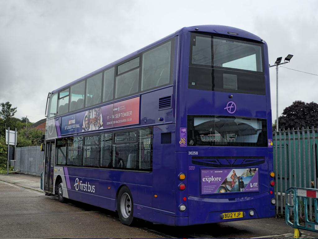 First South Yorkshire Volvo B9TL / Wright Eclipse Gemini 2, 36258 - BG12 YJP seen on Sunday during the <a href="/SYTTrust/">SYTTrust</a> Open Day at Rotherham.