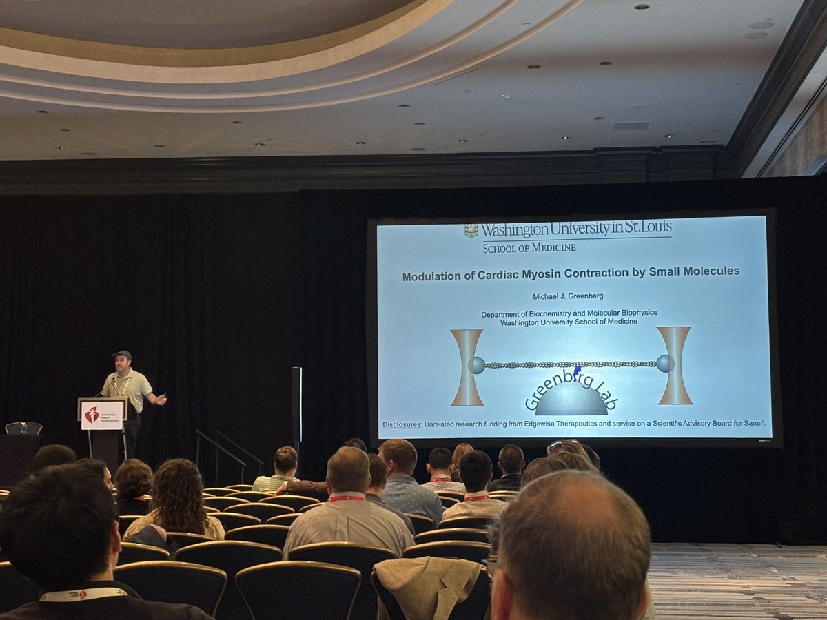 SeanM_Wu's tweet image. Opening session of AHA #bcvs2025 w @drstaceyrosen @FarahSheikhLab @mkontari followed by sarcomere structure biology w Stefan Raunser, Michael Greenberg @ WUSTL & @JC_Tardiff @AHAScience @AHAMeetings @BCVSearlyCareer