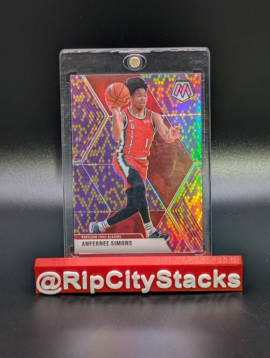 ripcitystacks's tweet image. 🚨🚨For Sale🚨🚨

Anfernee Simons Snakeskin Mosaic /20

$40 shipped!