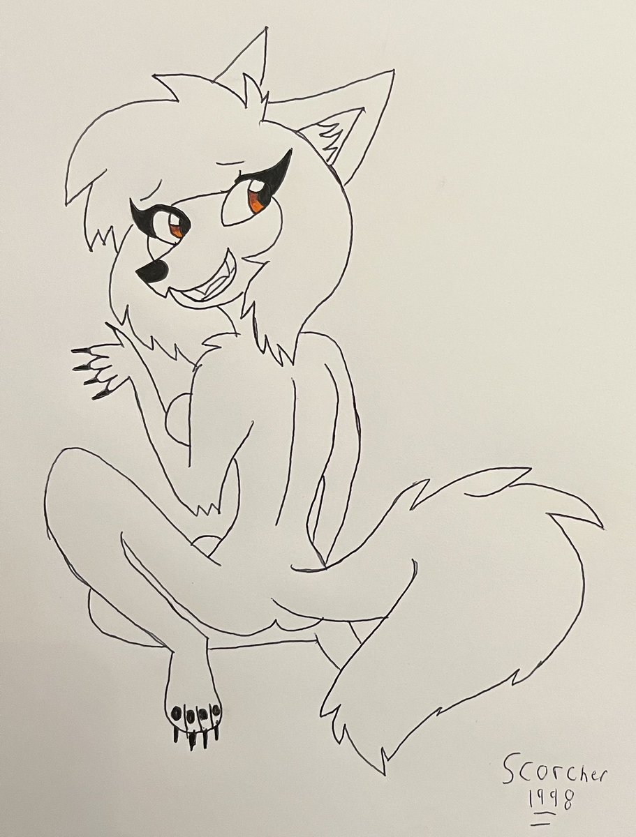 PirateScorcher's tweet image. Art fight 2025 - what the “dog” doin
Attack for @silverstarlily of their partners anthro canine oc dog (yes her name is dog) doing a milf sitting pose as someone is behind her. Cheeky girl
Hope you like it
#artfight #artfight2025 #attack #drawing #furry #anthro #oc #dog