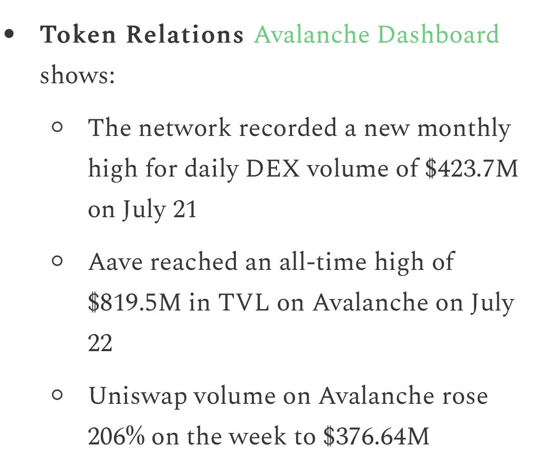 .<a href="/avax/">Avalanche🔺</a> is on fire this week 🔺

check it out yourself on token-relations.com/dashboard