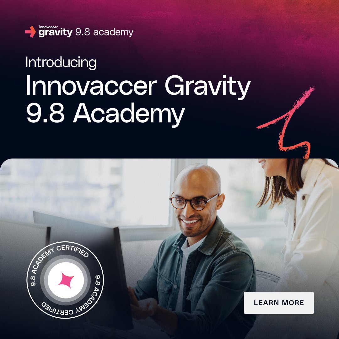 ✨ Introducing Innovaccer Gravity 9.8 Academy - where capability scales as fast as innovation.

Ready to put gravity behind your goals?

👉 Learn more: lnkd.in/grHhECg7

#HealthcareInnovation #AIEducation #SkillsThatScale