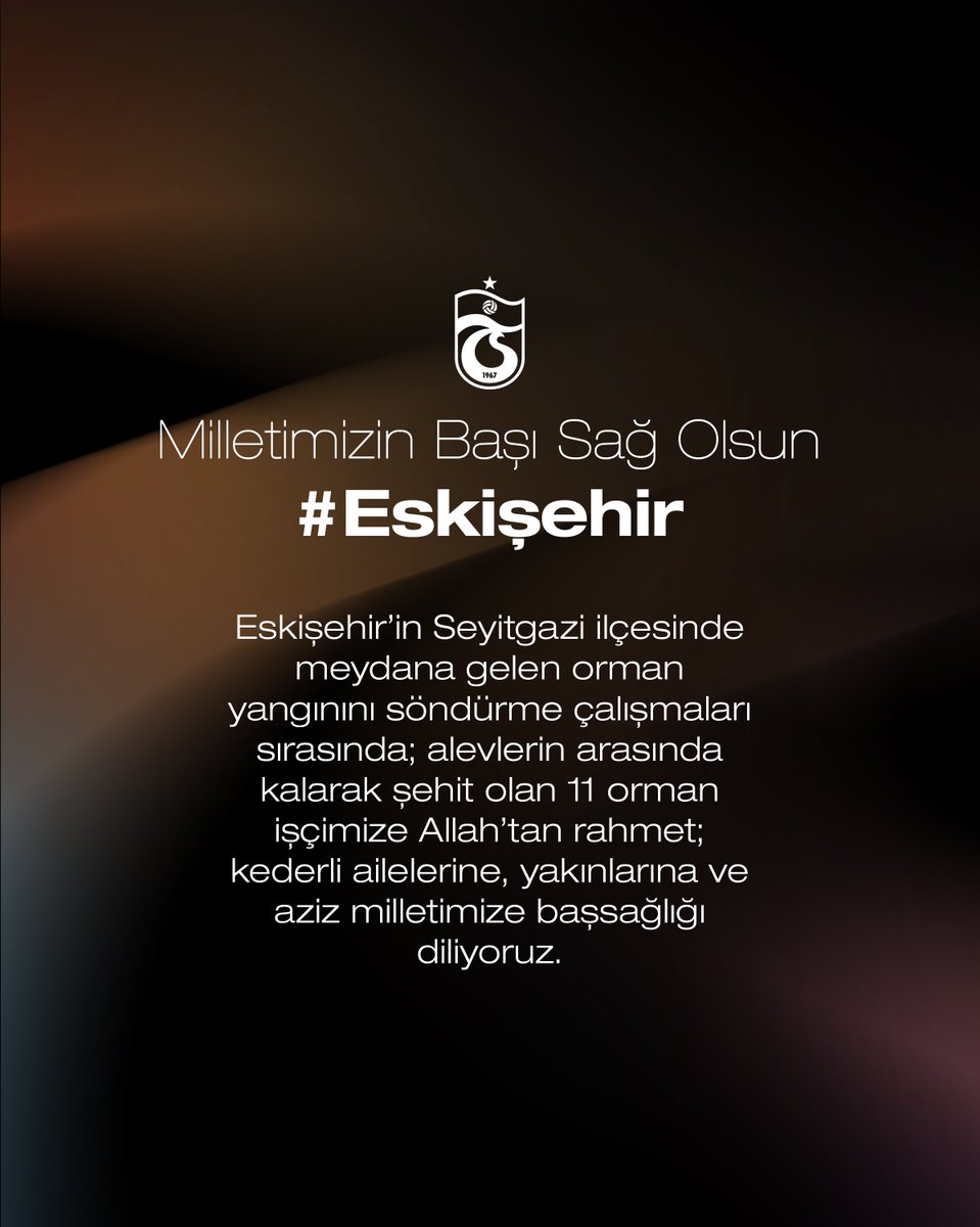 MİLLETİMİZİN BAŞI SAĞ OLSUN 

Eskişehir’in Seyitgazi ilçesinde meydana gelen orman yangınını söndürme çalışmaları sırasında; alevlerin arasında kalarak şehit olan 11 orman işçimize Allah’tan rahmet; kederli ailelerine, yakınlarına ve aziz milletimize başsağlığı diliyoruz.