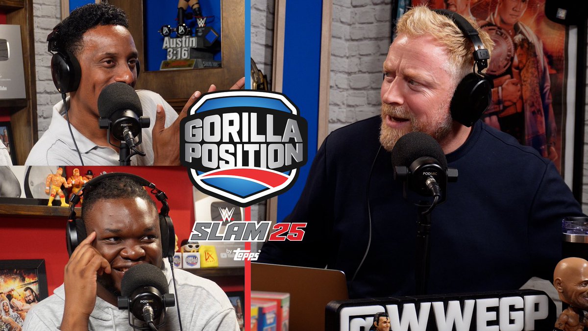 WWEGP's tweet image. All new Gorilla Position powered by @ToppsSLAM is out NOW! Hot topics:
🔥SummerSlam sizzler?
🙄More Goldberg backlash
🎤Roman’s return promo
🤼 Talent VS Creative
🦇The Dark (LA) Knight?
⁉️Tamina’s return
😈A tantalising turn for Cody
Listen: wwegp.co.uk 🎧
