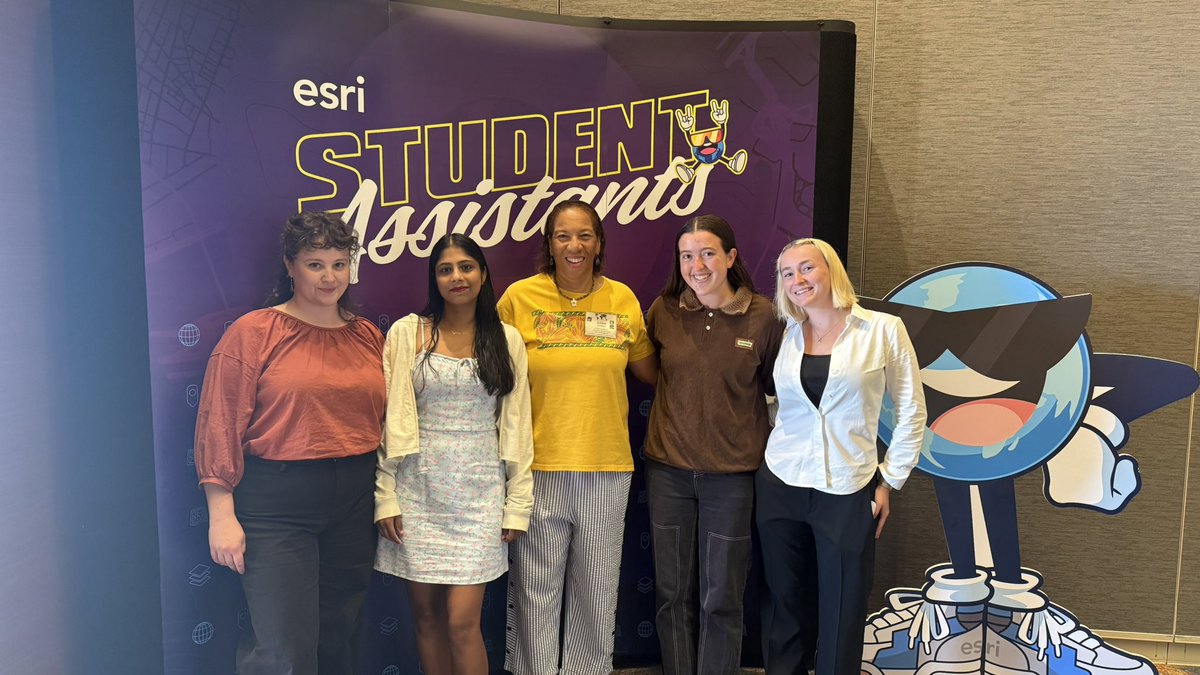 AnkilaK's tweet image. What an incredible week at #ESRIUC 2025! As a student assistant, I got to work behind the scenes, which was such a cool experience. I learned so much,and it was awesome connecting with so many brilliant minds in the GIS world. Feeling inspired! #ESRI #GISCommunity #UMN #ESRIYPN