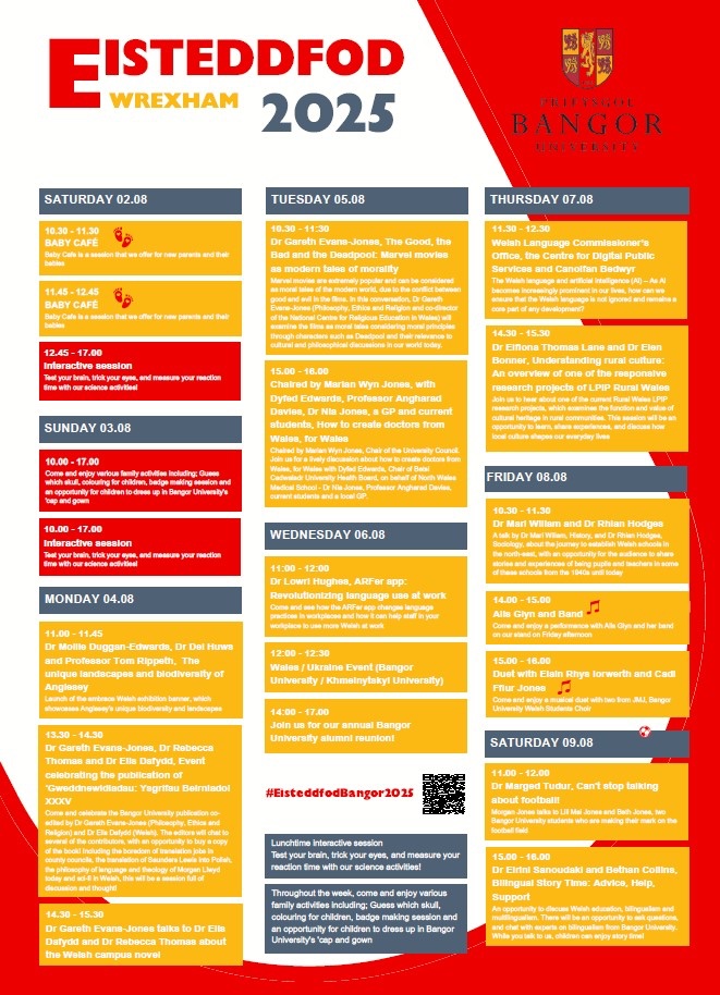 Mantell Gwynedd (@mantellgwynedd) on Twitter photo Amserlen <a href="/prifysgolbangor/">Prifysgol Bangor</a> i ddathlu <a href="/eisteddfod/">eisteddfod</a> Wrecsam 2025
•••••••••••••••
<a href="/BangorUni/">Bangor University</a>’s Schedule to celebrate Eisteddfod Wrexham 2025
#EisteddfodBangor2025 Amserlen <a href="/prifysgolbangor/">Prifysgol Bangor</a> i ddathlu <a href="/eisteddfod/">eisteddfod</a> Wrecsam 2025
•••••••••••••••
<a href="/BangorUni/">Bangor University</a>’s Schedule to celebrate Eisteddfod Wrexham 2025
#EisteddfodBangor2025