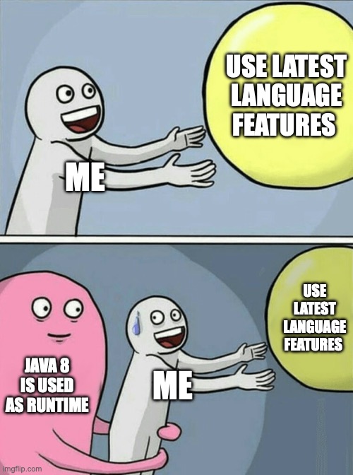 rnm_dev's tweet image. #Java 8 must be perfect since nobody&apos;s upgraded in a decade?