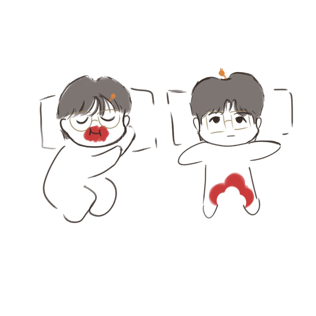 choservien's tweet image. here's blue eating spring pic no hoax 😔😔

#bluespring (?) #wooper