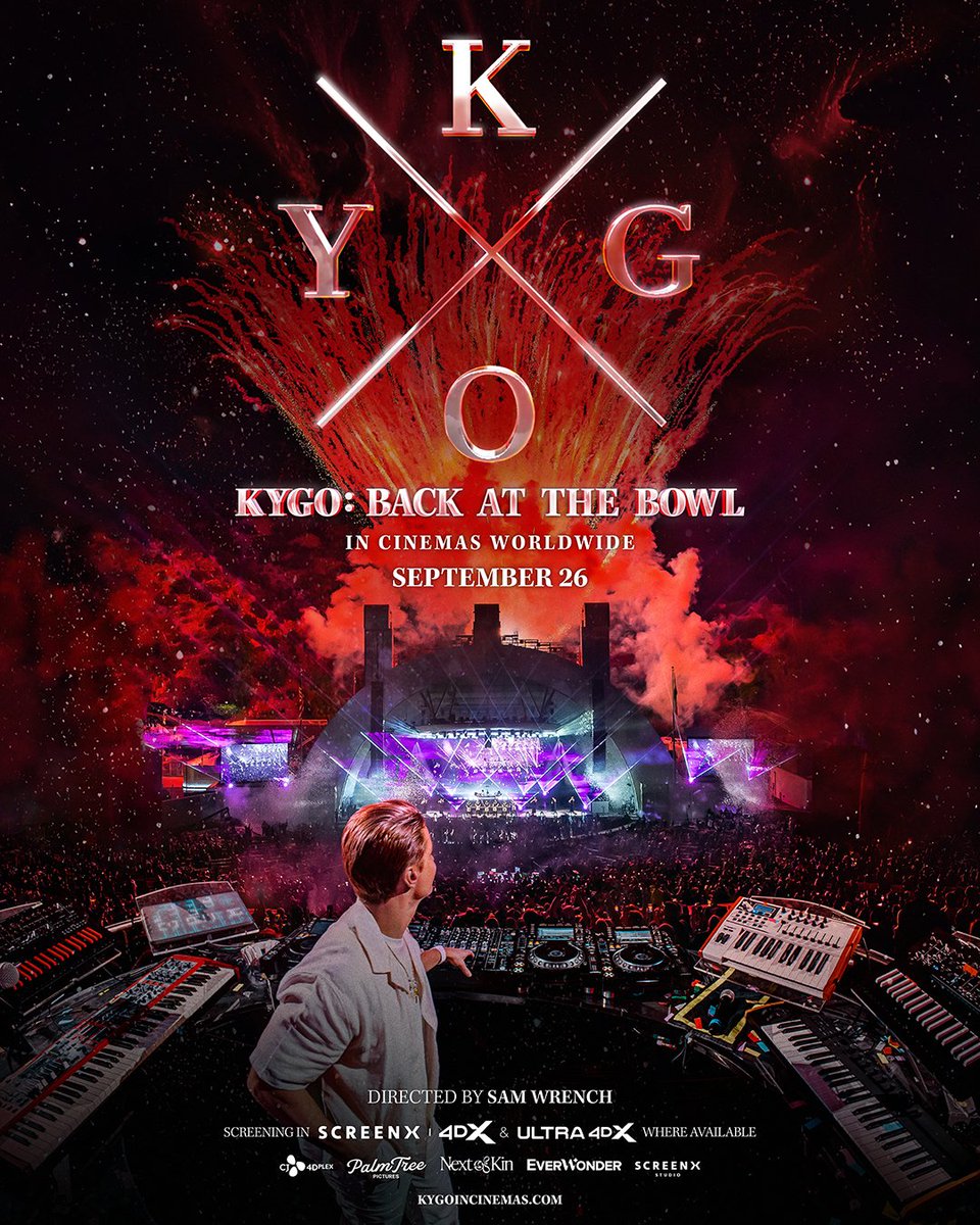 KygoMusic's tweet image. Hollywood Bowl Big Screen. Experience Kygo: Back at the Bowl, only in theaters worldwide September 26. #KygoConcertFilm