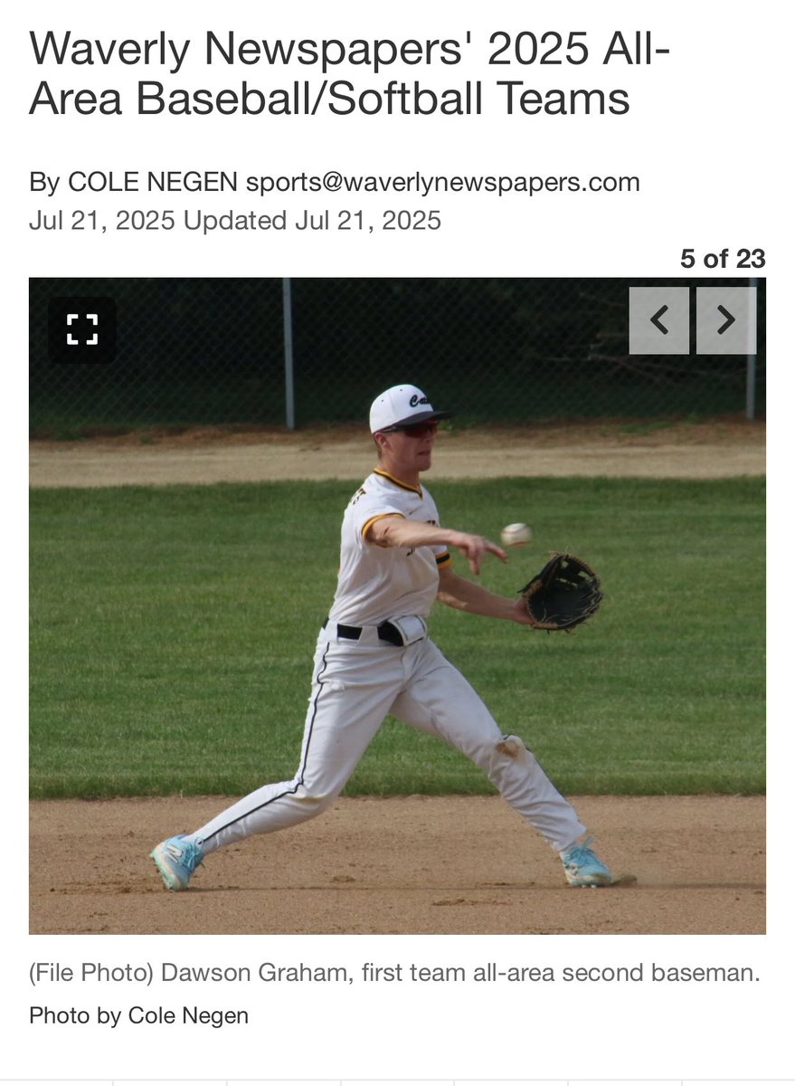 Been a hell of a ride ❤️

Waverly Newspapers' 2025 All-Area Baseball/Softball Teams communitynewspapergroup.com/waverly_newspa…