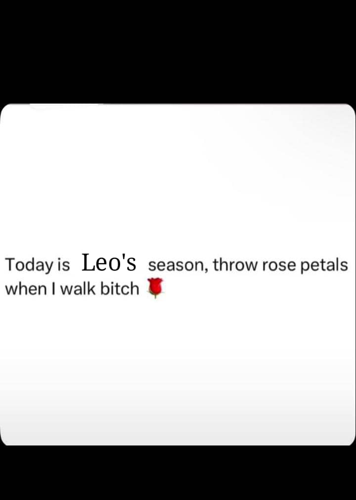 Sapphhire_'s tweet image. Officially the LEO'S season!!!🎉❤️
If you're a LEO ♌,Introduce yourself and quote with one of your favourite pictures
I'll go first
Name: Sophiah
Birthday: August 2nd❤️🎉