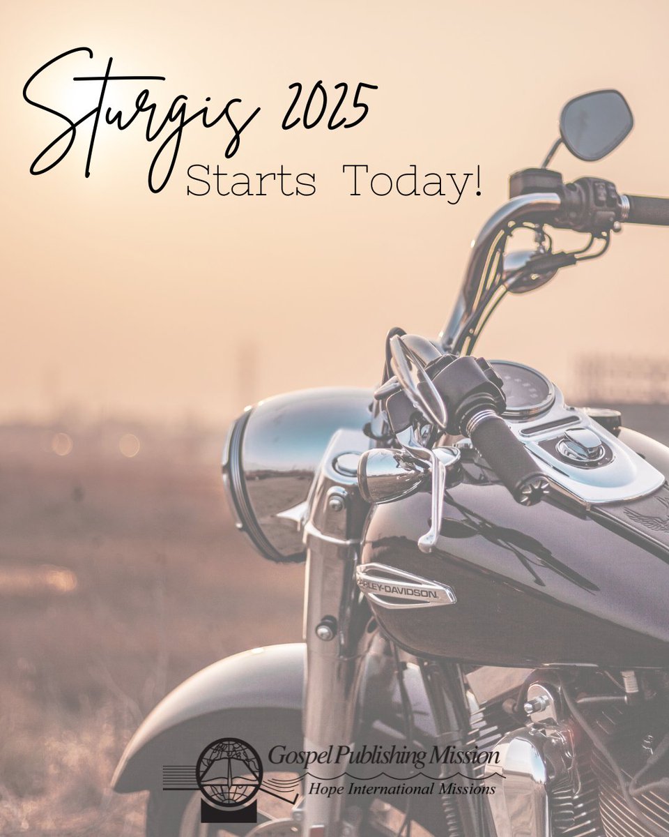 Sturgis 2025 begins today! Please join us in praying for each member of our team. We are excited to see what God has in store!