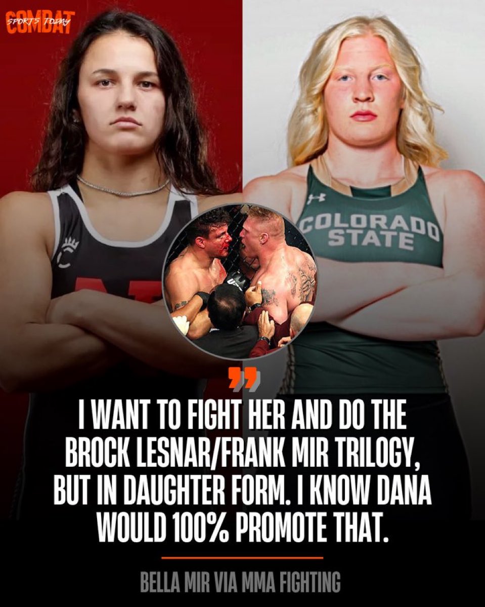 This!!  Frank Mir’s daughter vs. Brock Lesnar’s daughter would be cinema