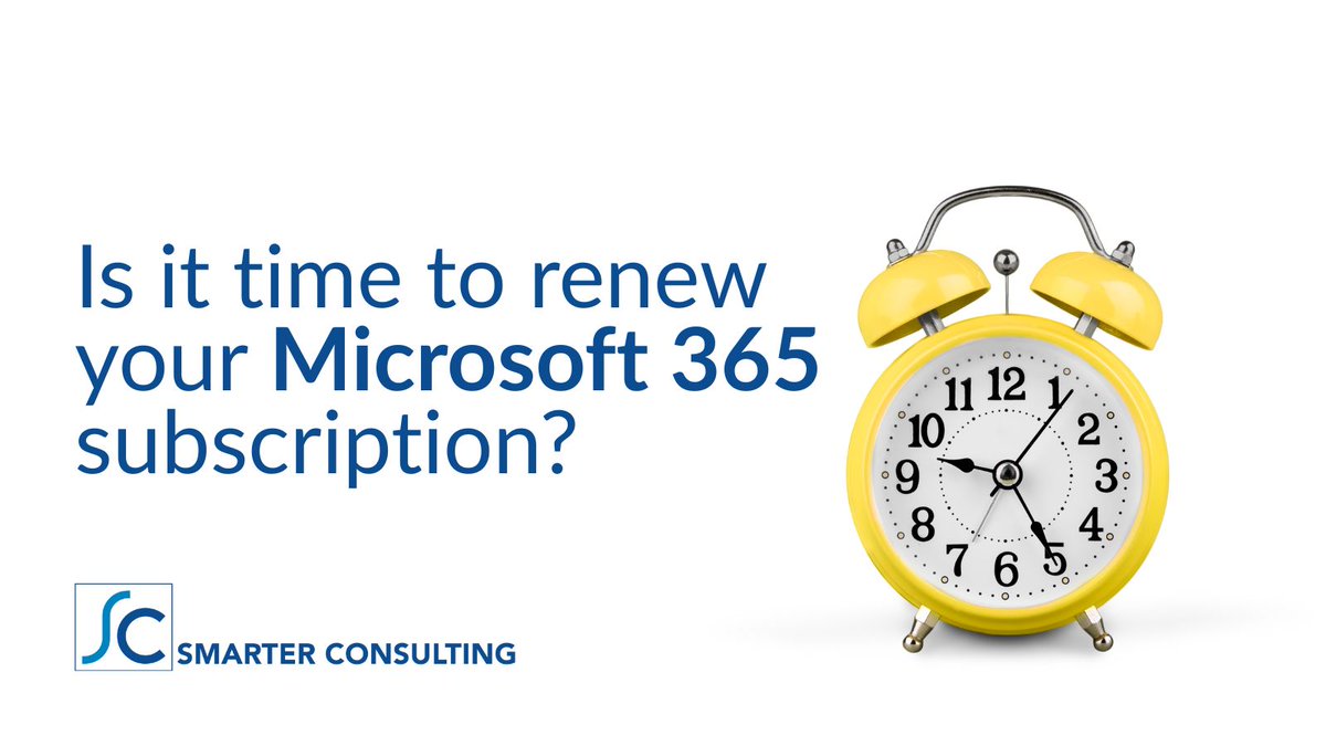 Is your #Microsoft365 subscription up for renewal? Keep your subscription up to date to prevent unnecessary downtime + security issues.

We can assist in navigating the renewal process to ensure your company is making the best investment for business needs.