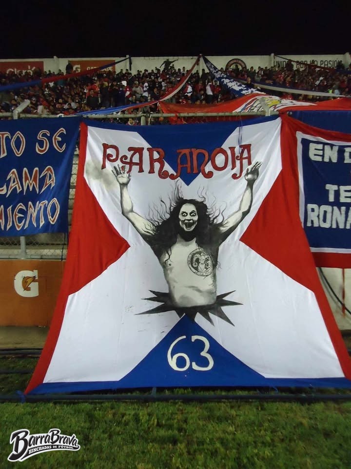 barrabrava_net's tweet image. Trapo de la Peña de Paranoicos Delirados - Dedicado a Ozzy Osbourne, Sexto Estado - Xelajú